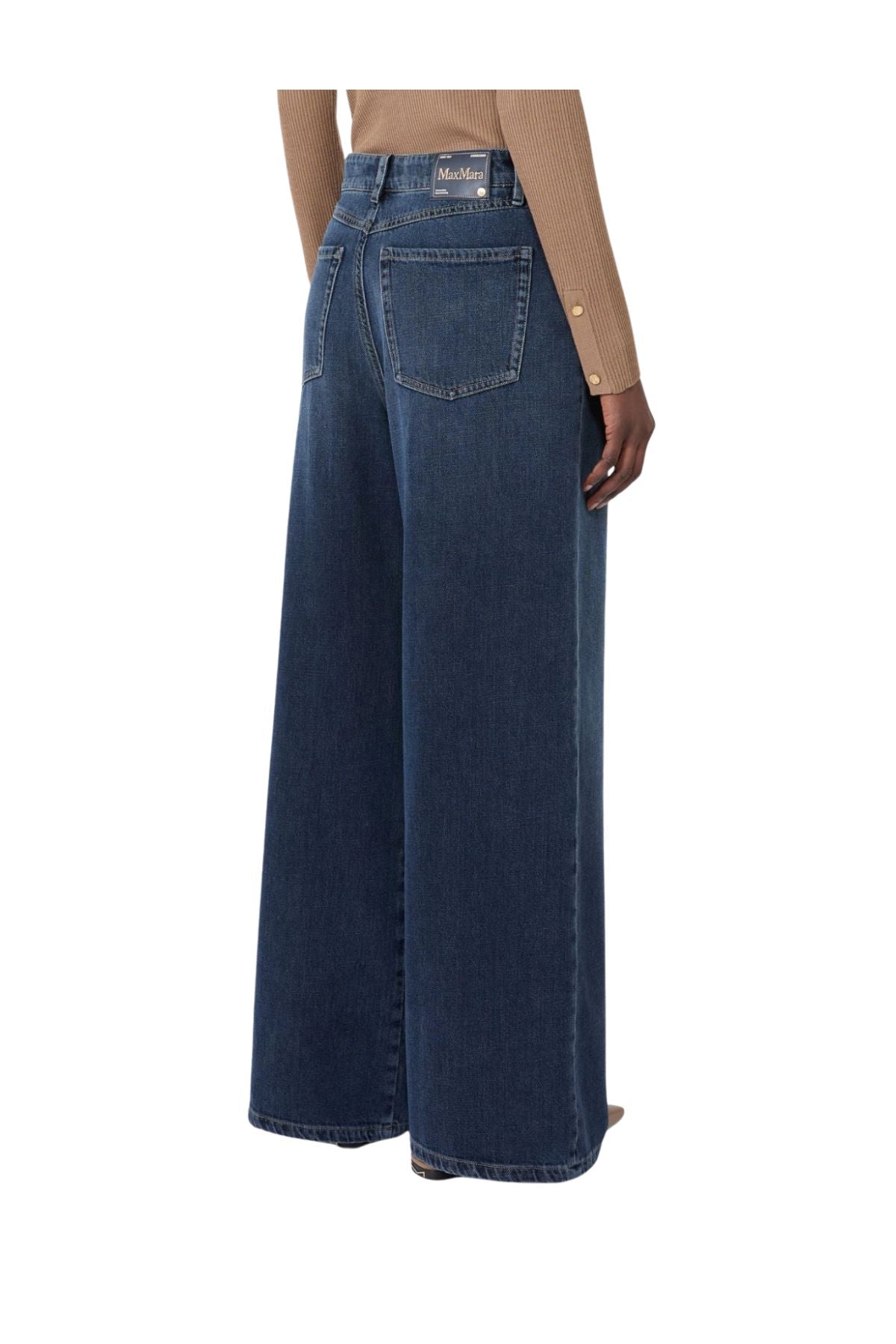Jeans ampio in denim di cotone blu - Elia ELIA 004 BLU MAX MARA 