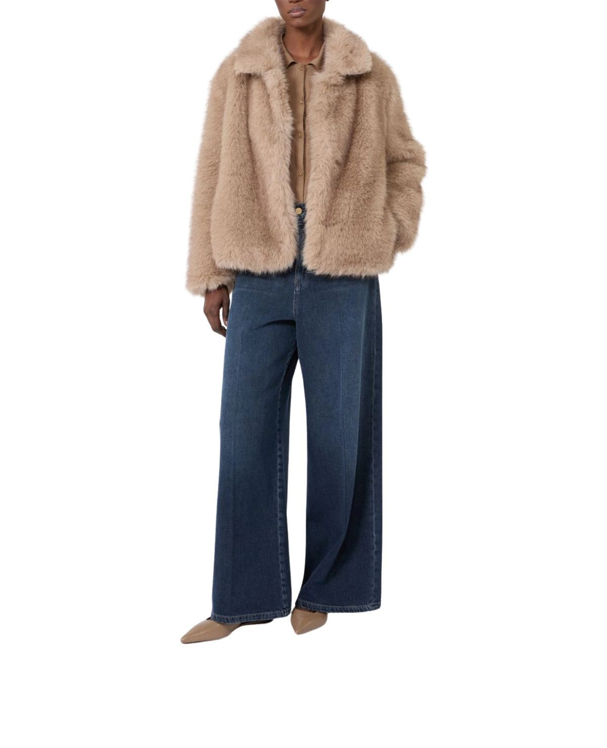 Jeans ampio in denim di cotone blu - Elia ELIA 004 BLU MAX MARA 