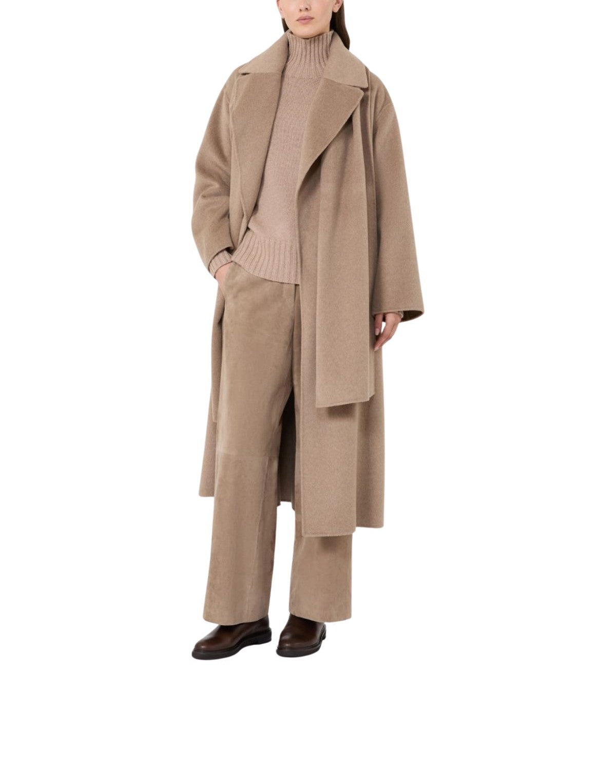 Dolcevita in filato di lana e cashmere cammello- Mantova MANTO9VA 005 MAX MARA 