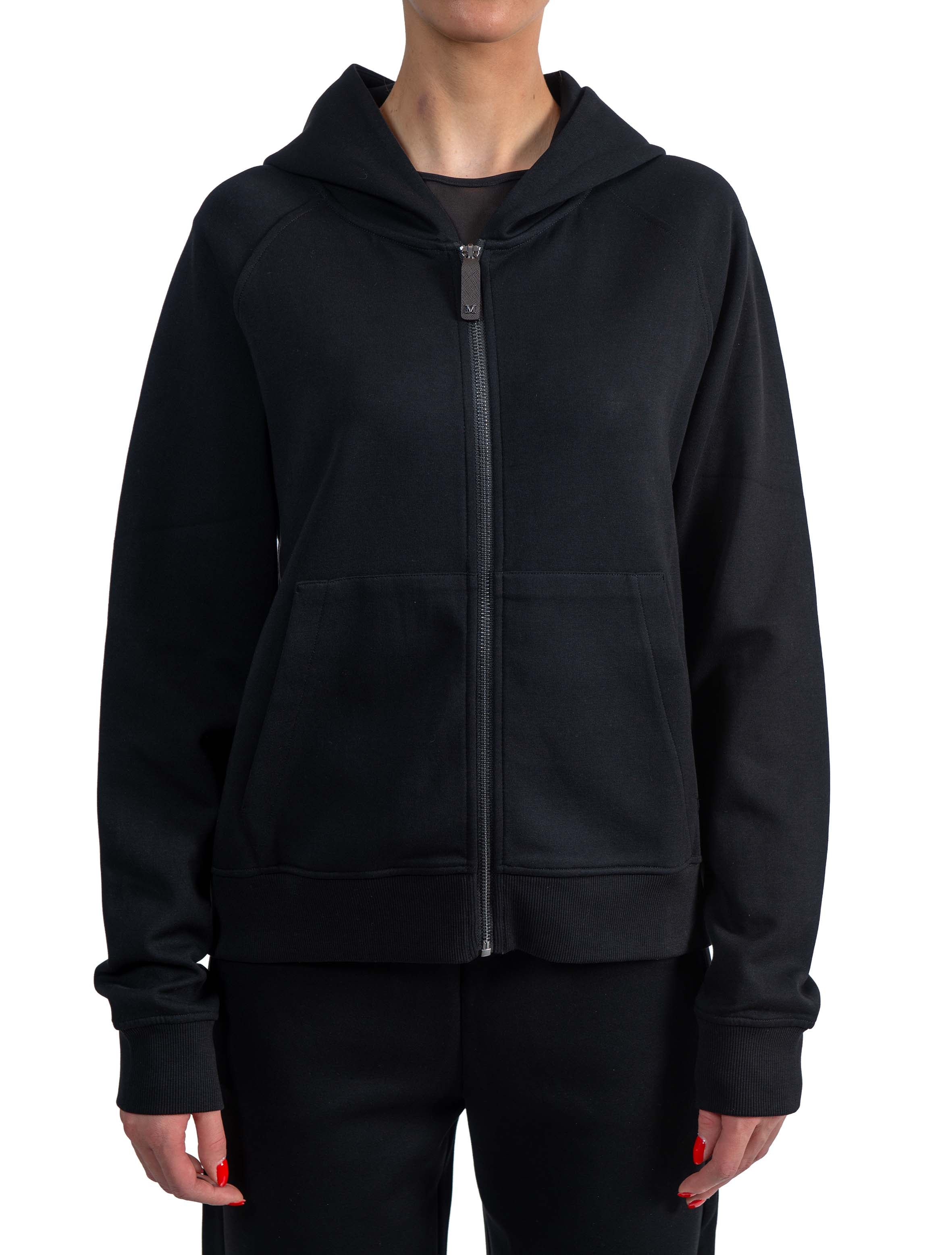 Felpa in jersey di cotone tecnico nera Marea MAREA 05 NERO MAX MARA 