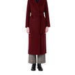 Cappotto a vestaglia Poldo bordeaux