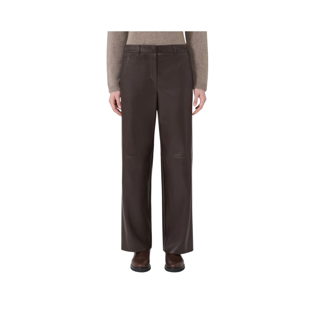 Pantalone regular in jersey spalmato bordeaux- Sospiro SOSPIRO 004 MAX MARA 