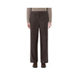 Pantalone regular in jersey spalmato marrone- Sospiro