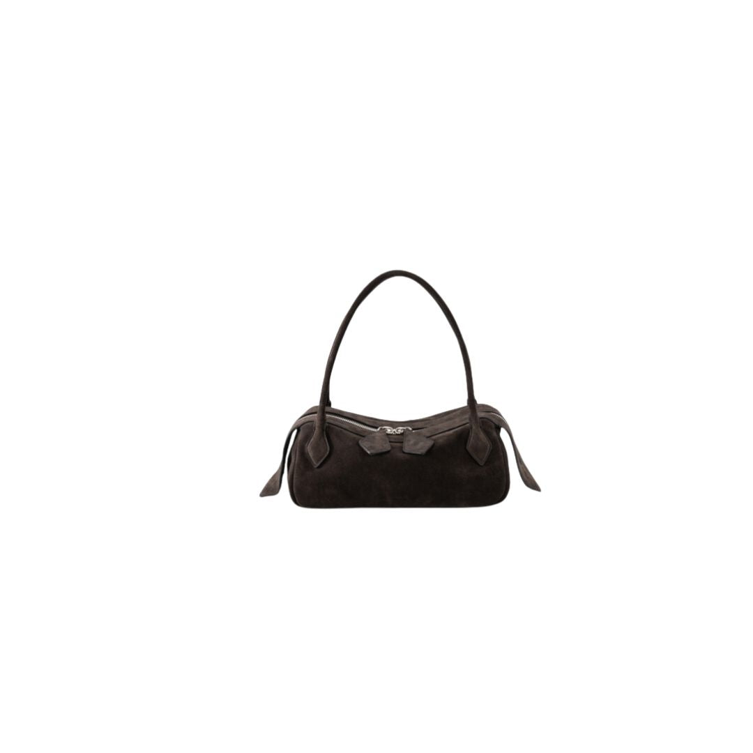Borsa Anna suede testa di moro. ANNA T,MORO MINO BOSSI 