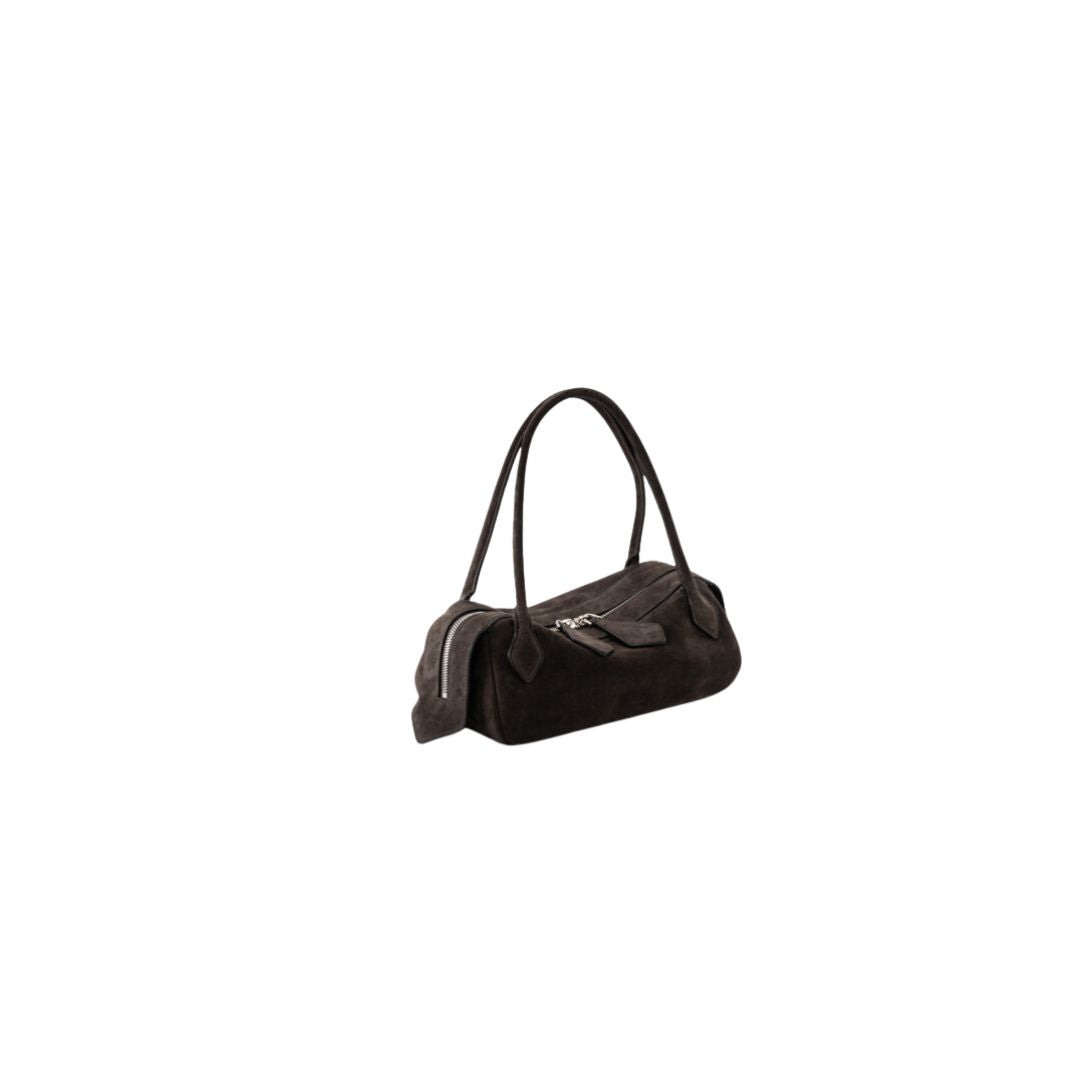 Borsa Anna suede testa di moro. ANNA T,MORO MINO BOSSI 