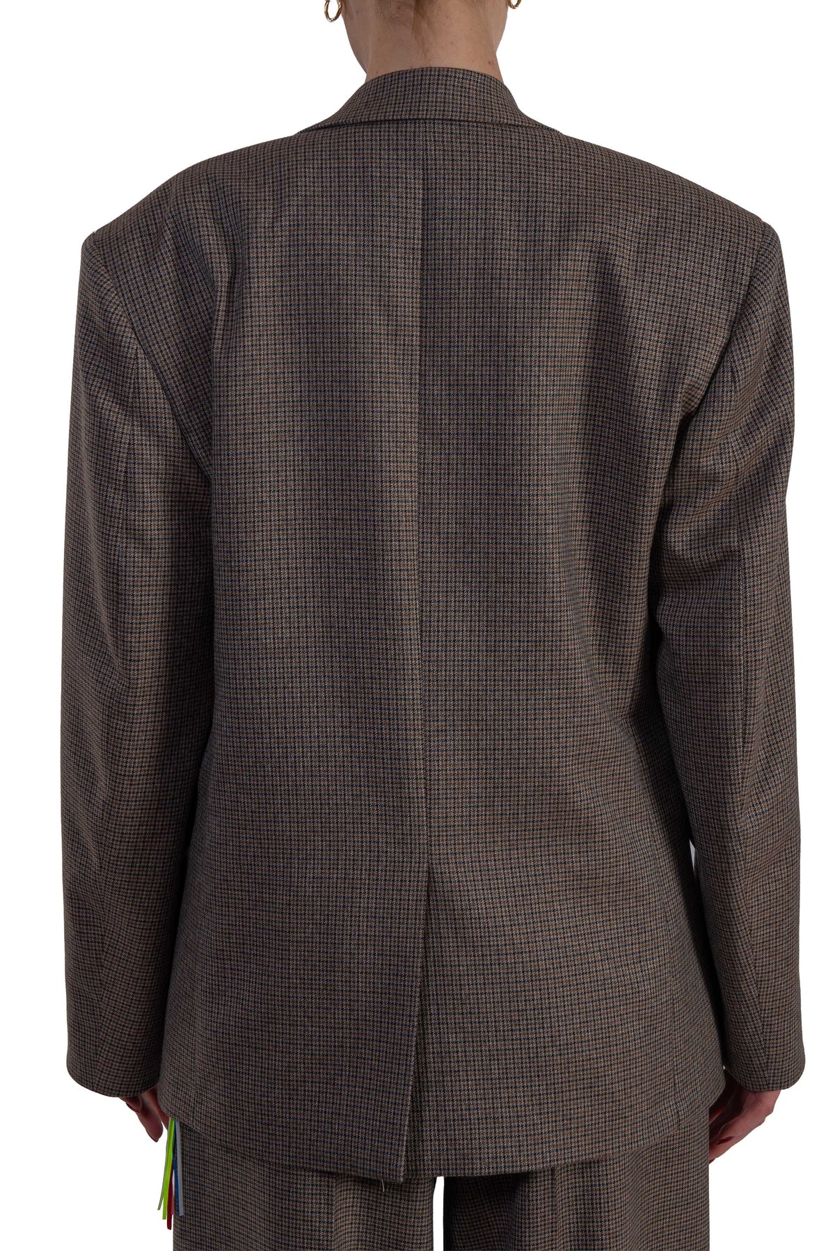 Giacca monopetto con motivo micro pied de poule 4141MDG11 267609 CLAY MSGM 