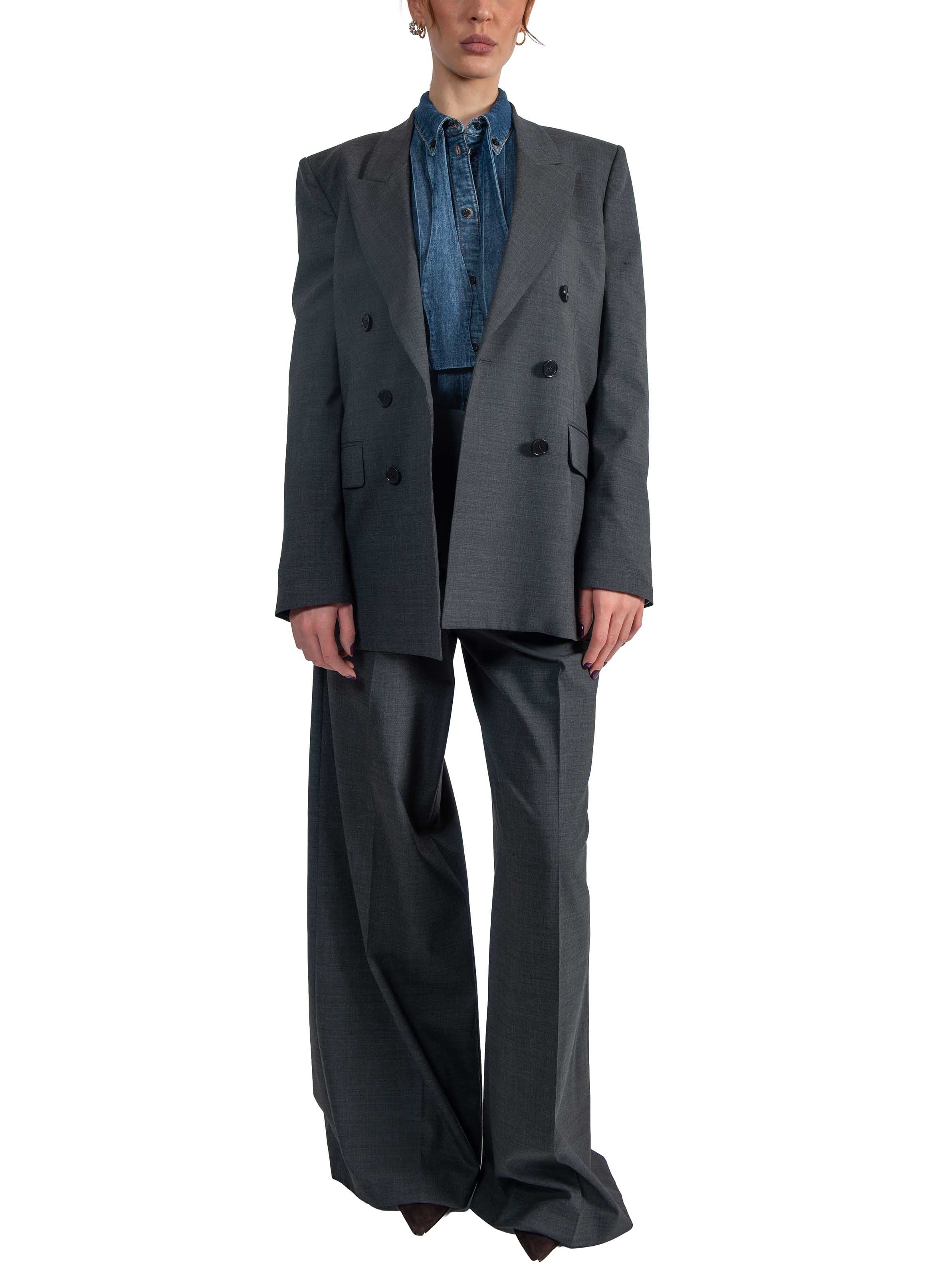 Giacca doppio petto 4141MDG13 ANTRACITE MSGM 