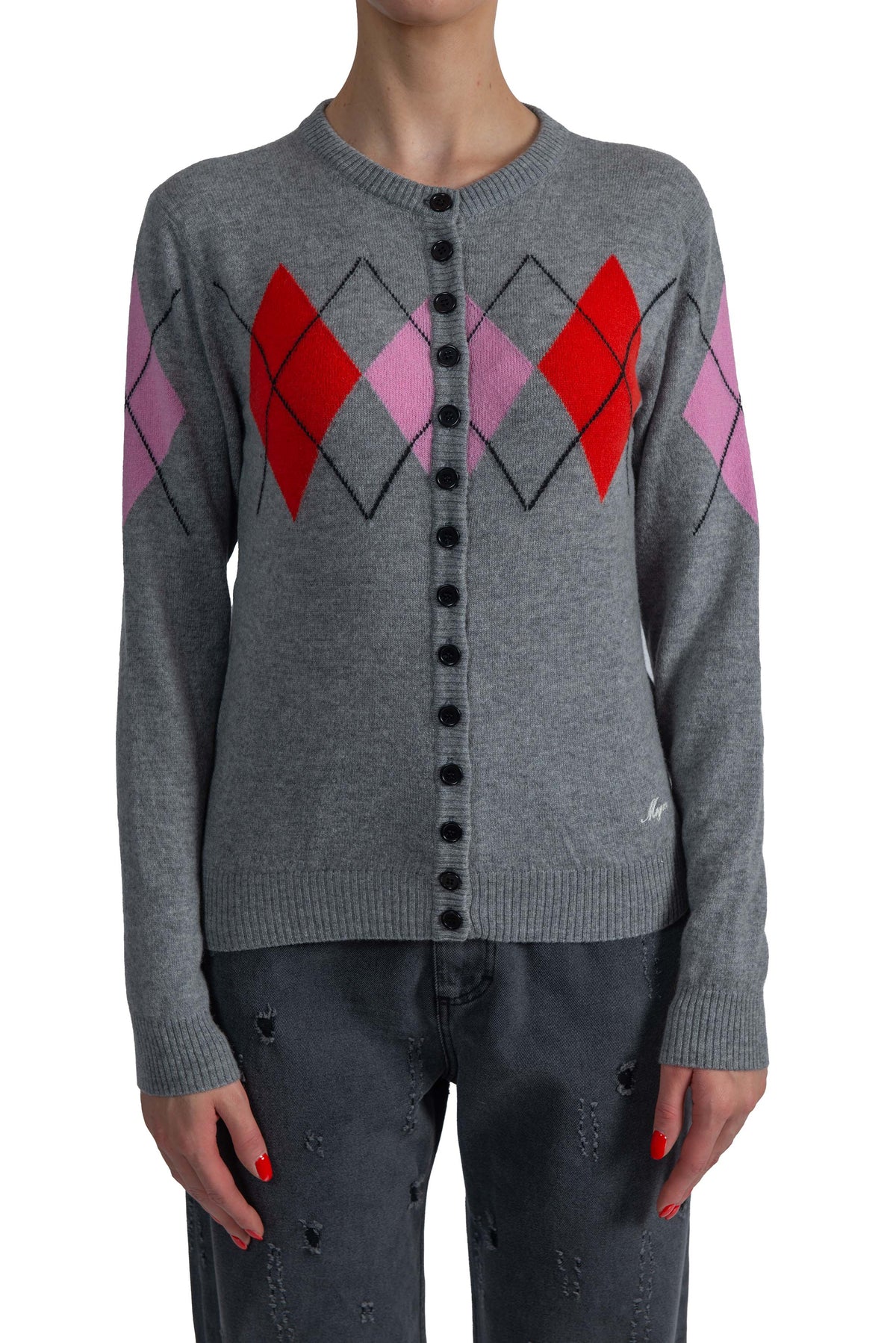 Cardigan rombi 4141MDM203 GREY MSGM 