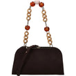 Borsa Kate suede testa di moro