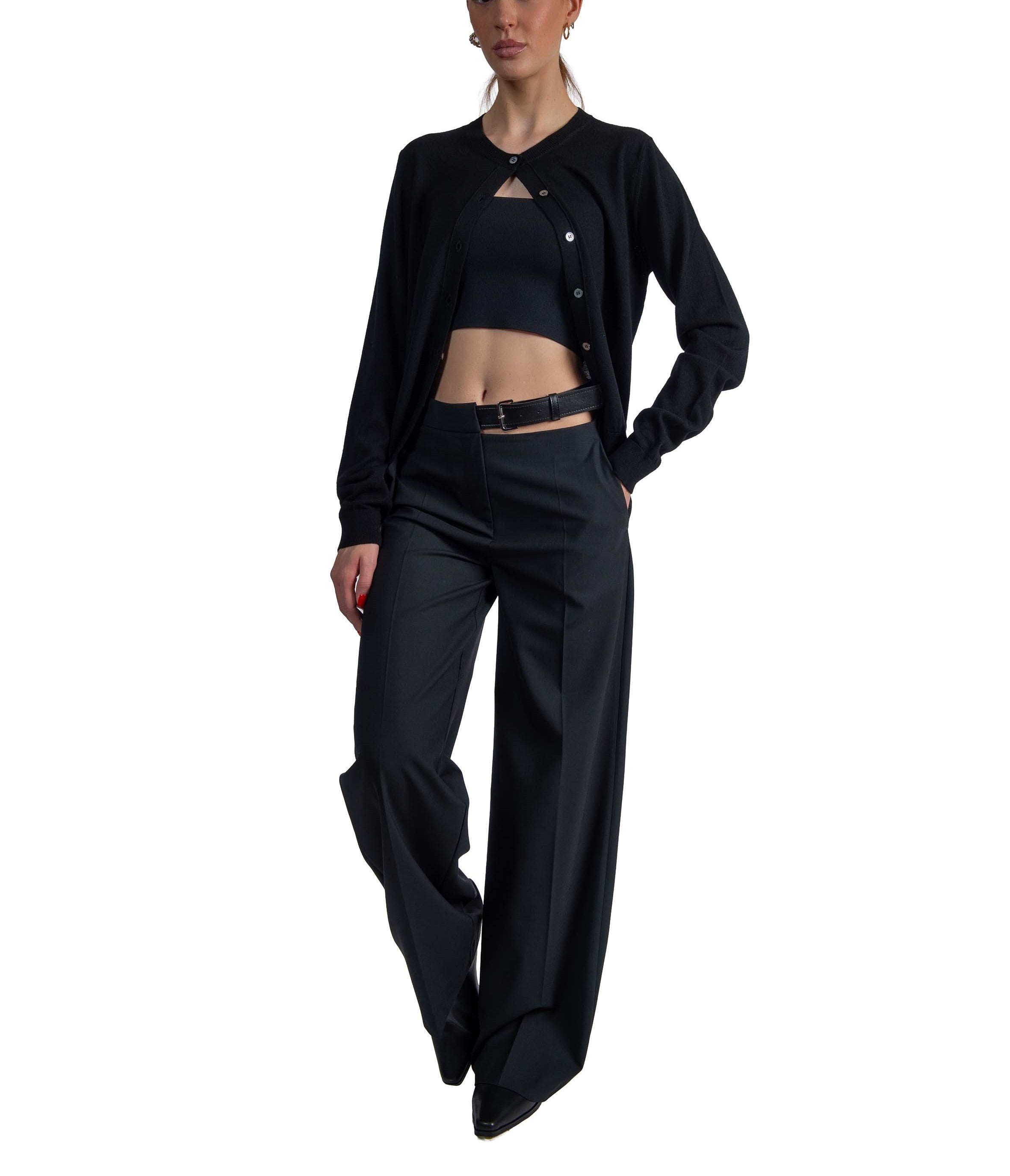 Cardigan nero A031 BLACK N° 21 