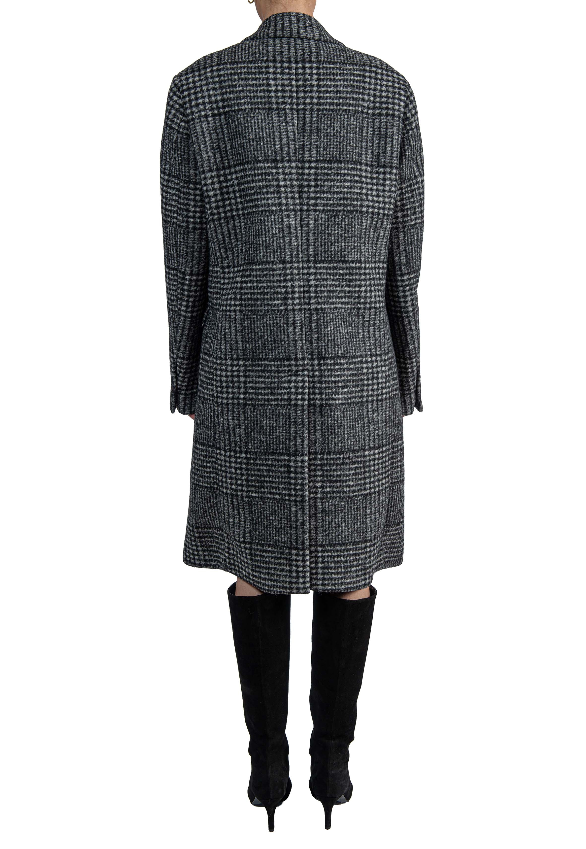 Cappotto spinato N031 3124 NERO-GRIGIO N° 21 