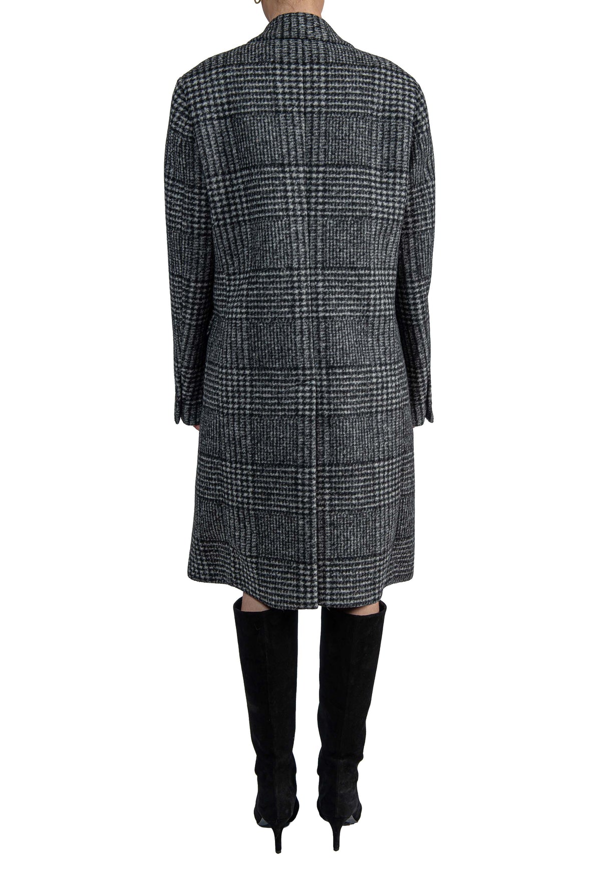 Cappotto spinato N031 3124 NERO-GRIGIO N° 21 