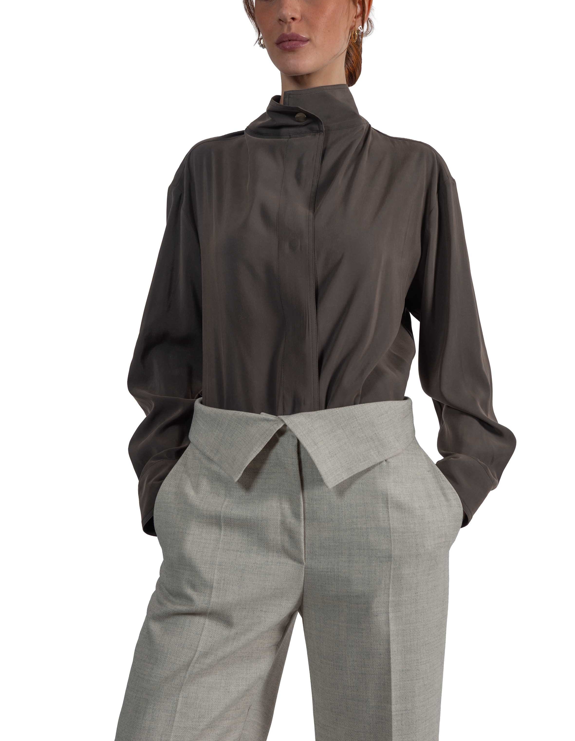 Camicia collo montato CAM03 CLAY RAME 
