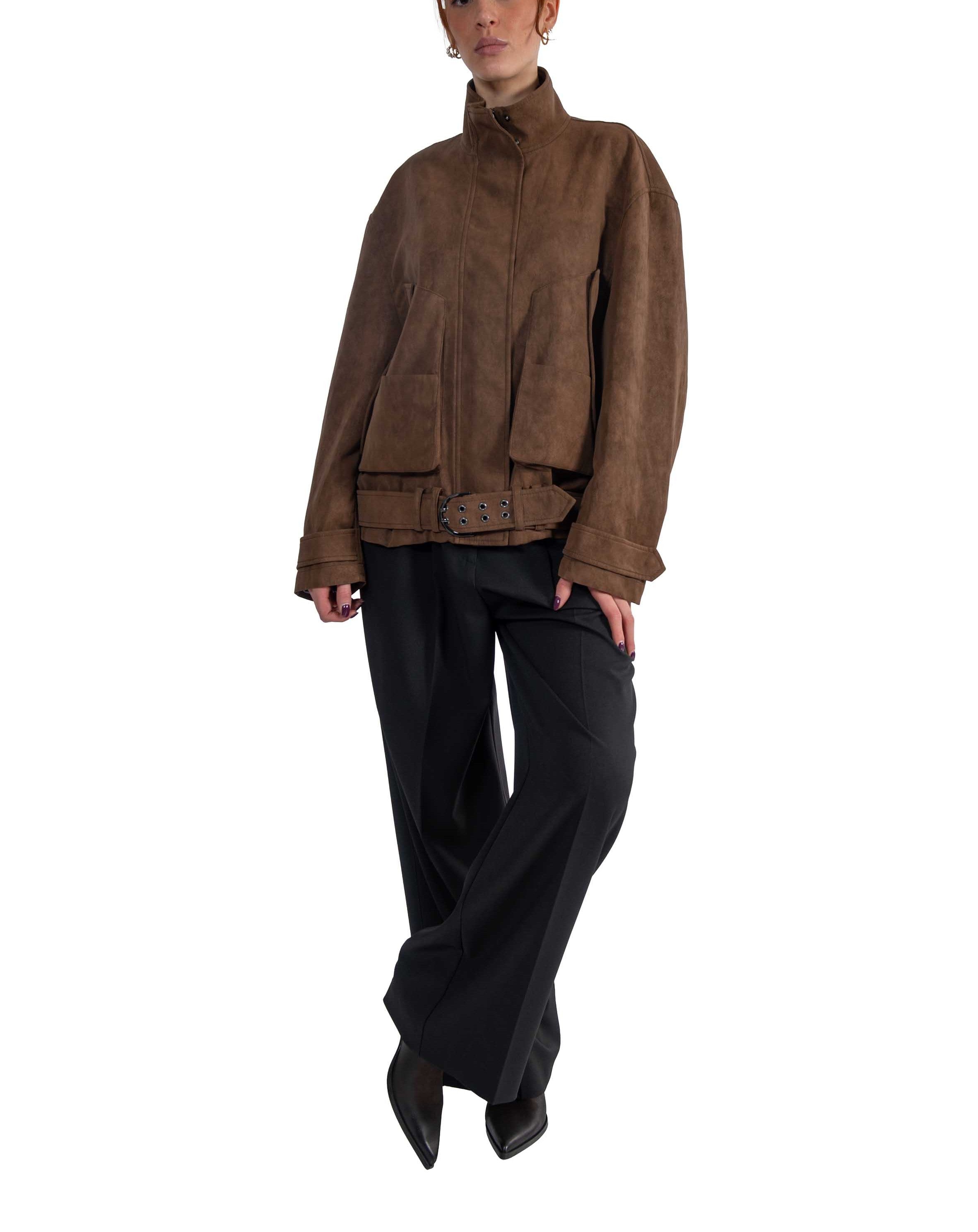 Bomber eco suede tabacco CAP05 TOFFEE RAME 