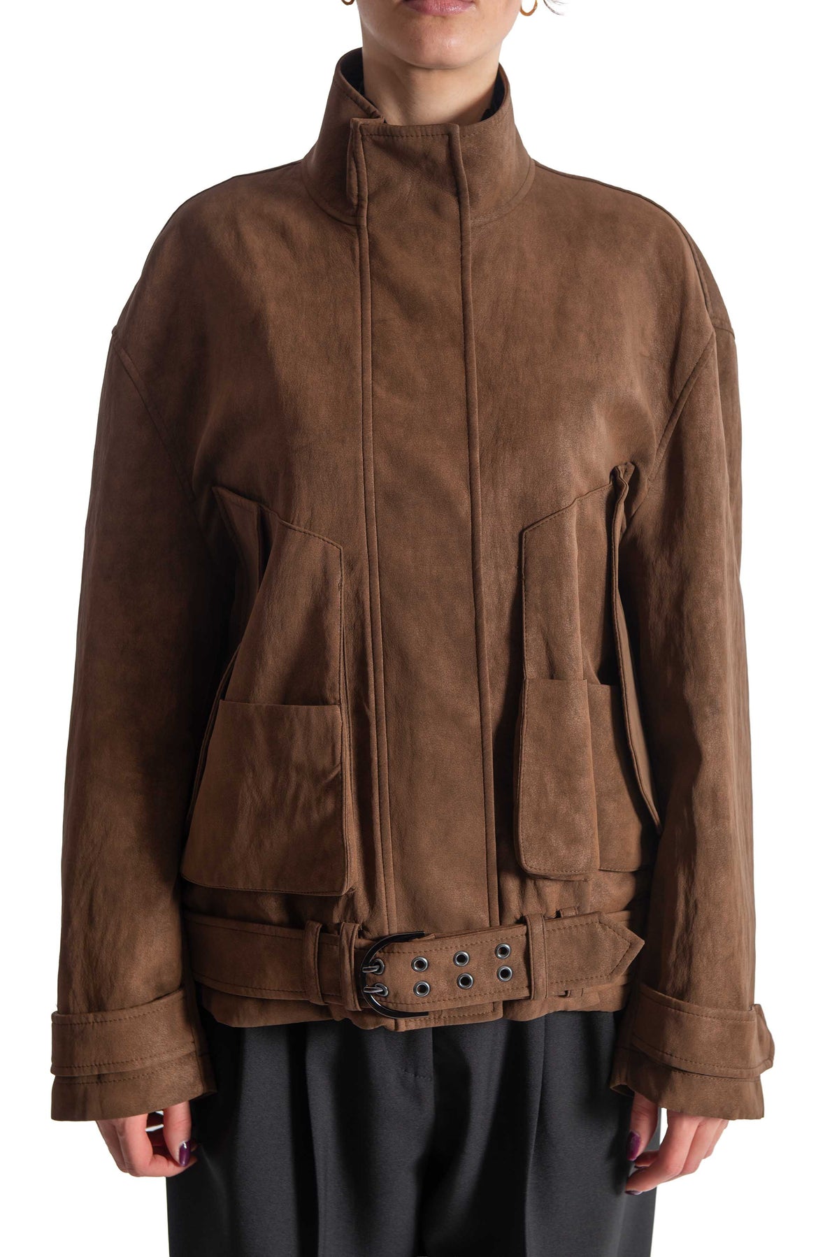 Bomber eco suede tabacco CAP05 TOFFEE RAME 
