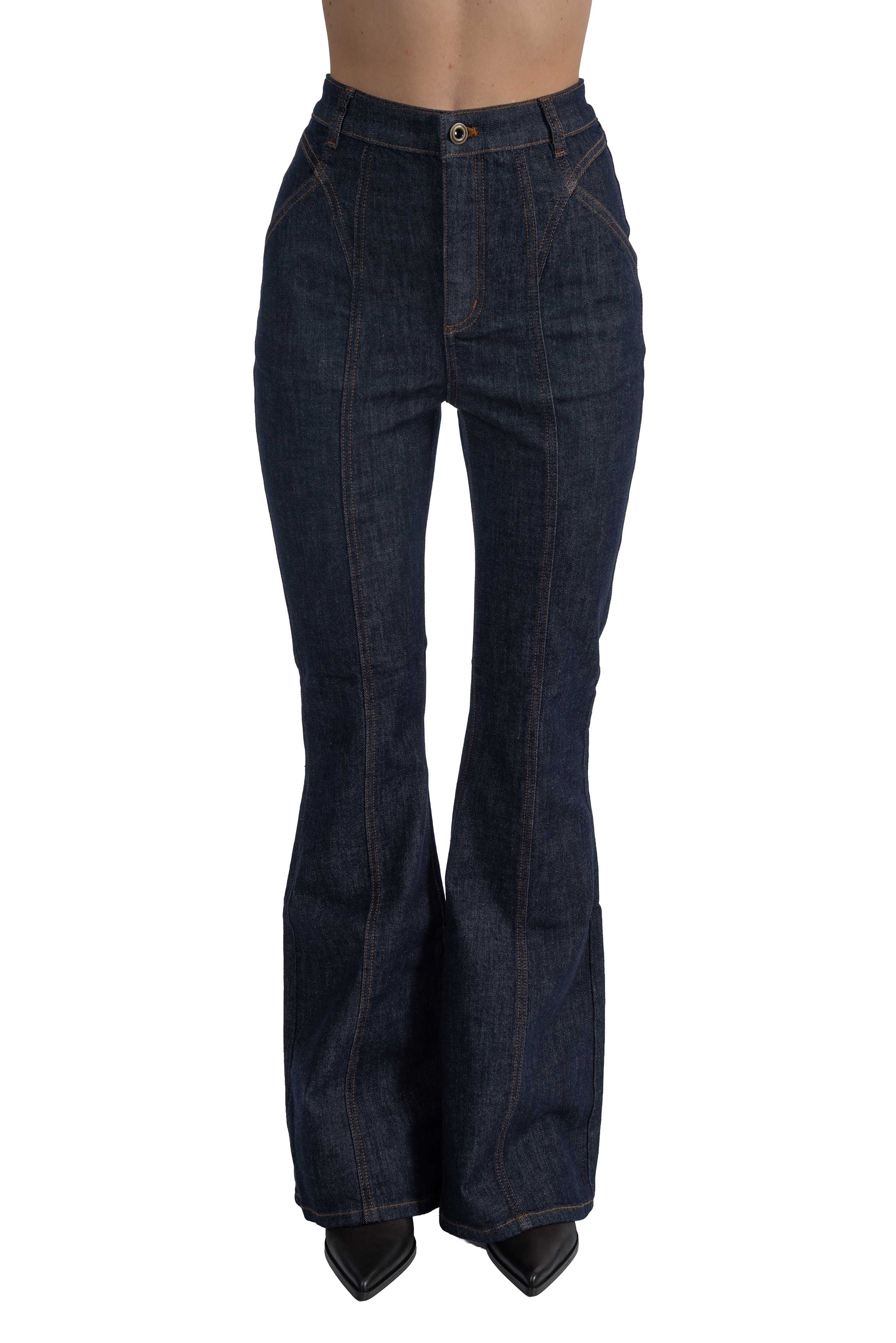 Jeans blu a vita alta 804PL BLUE SELF PORTRAIT 