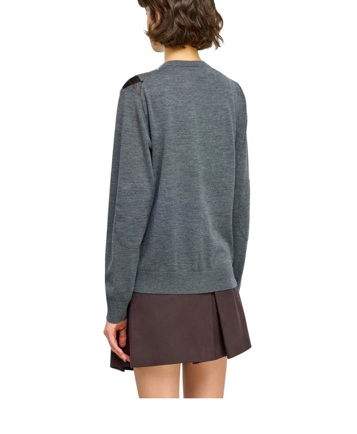 Cardigan grigio rombi Belle BELLE Y6WC73 NERO SEMICOUTURE 