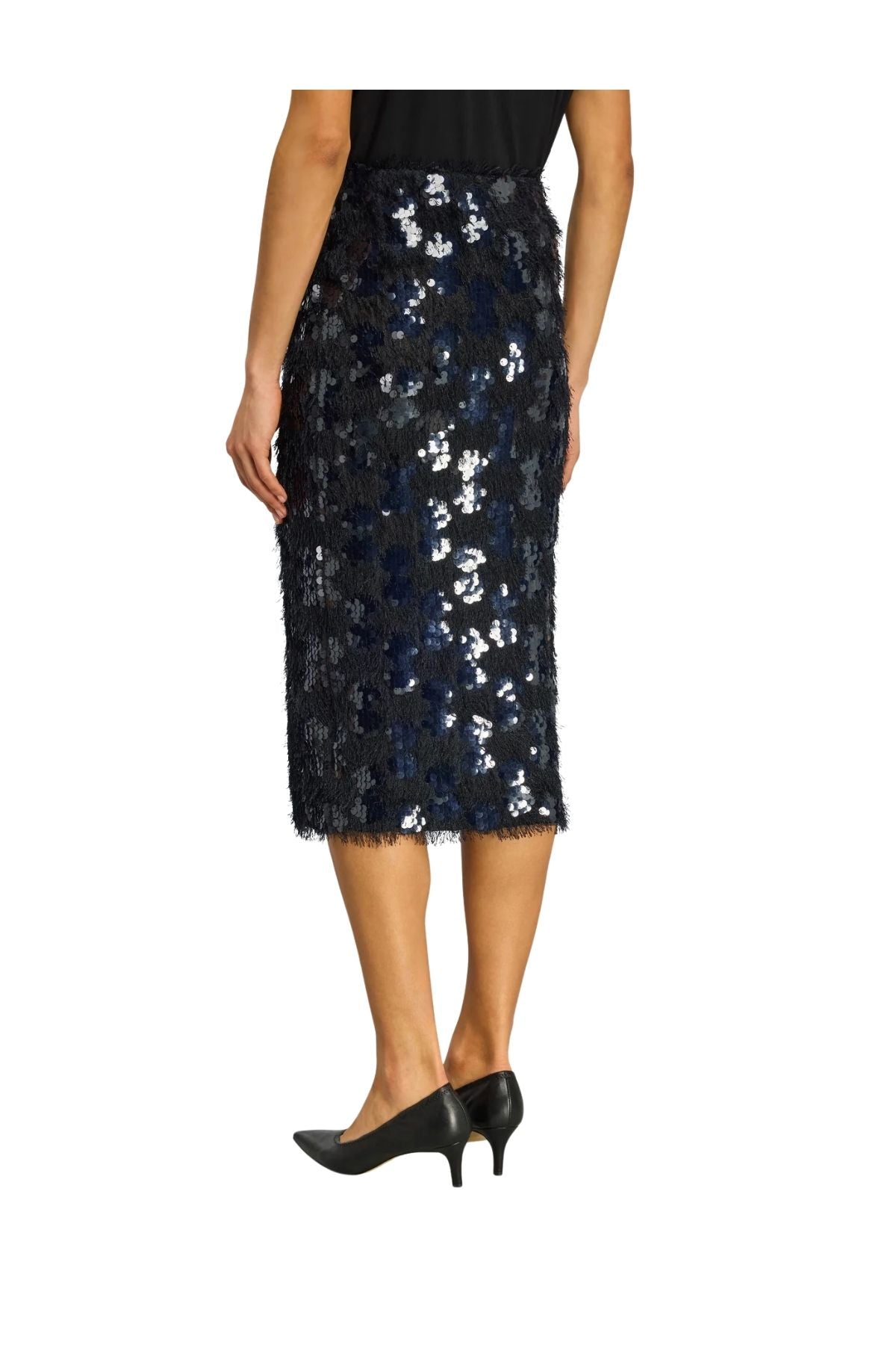 gonna longuette BINDY BLU NOTTE SEMICOUTURE 