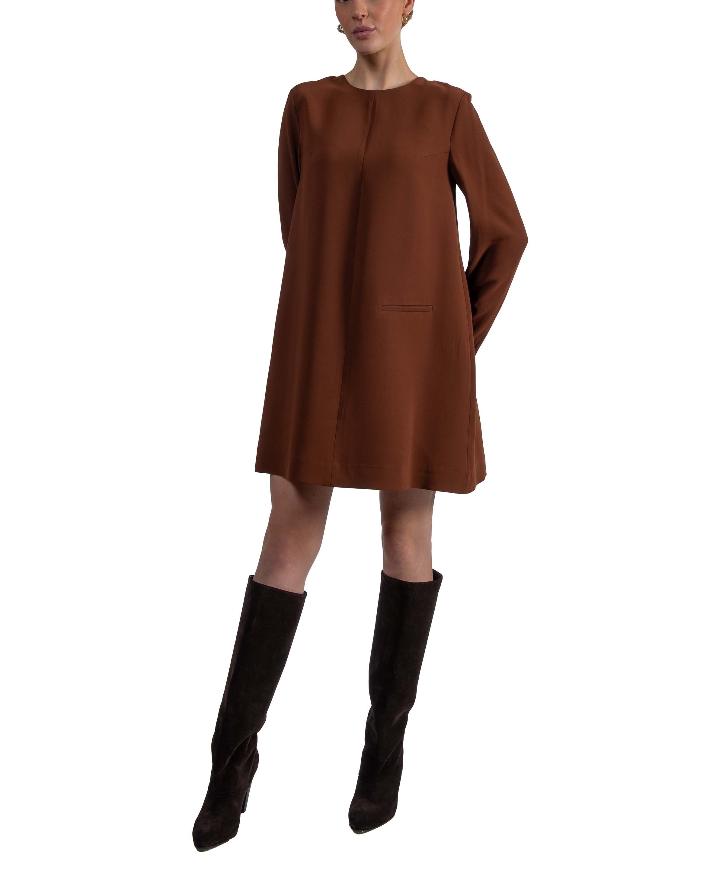 Abito Celeste corto coccio CELESTE CANYON SEMICOUTURE 