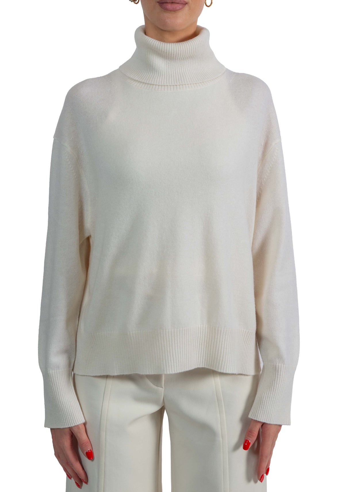 Maglia collo alto panna Dalia DALIA Y6WD04 BURRO SEMICOUTURE 