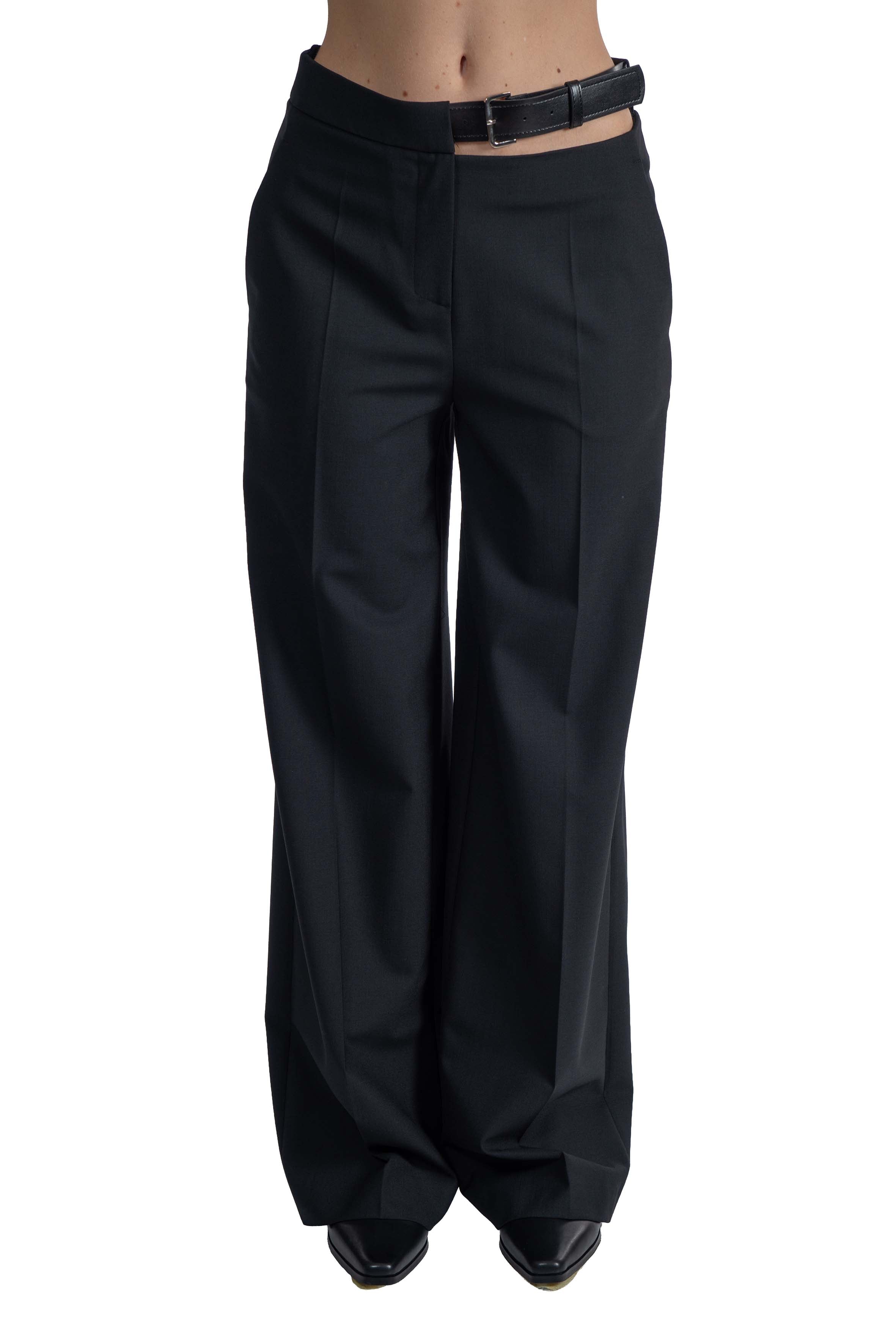 Pantalone Debbie con cintura DEBBIE Y6WI31 NERO SEMICOUTURE 