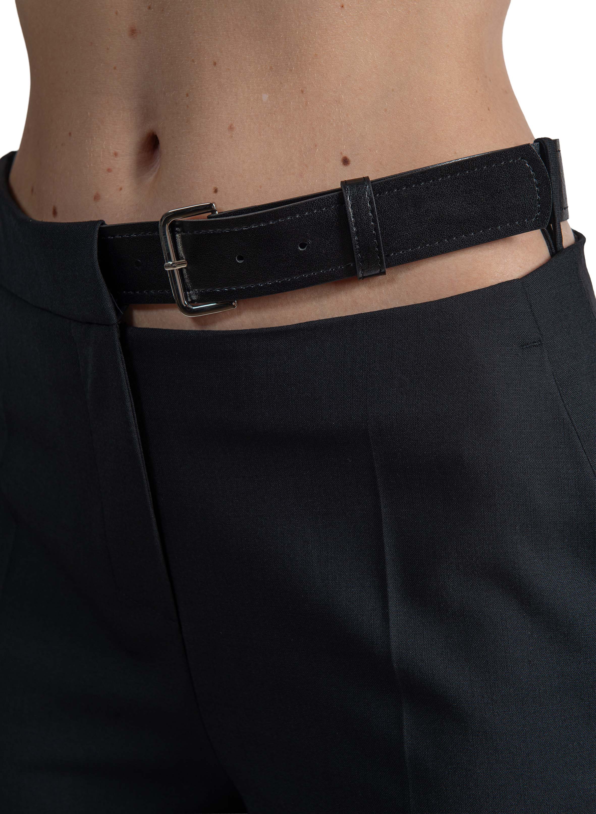 Pantalone Debbie con cintura DEBBIE Y6WI31 NERO SEMICOUTURE 