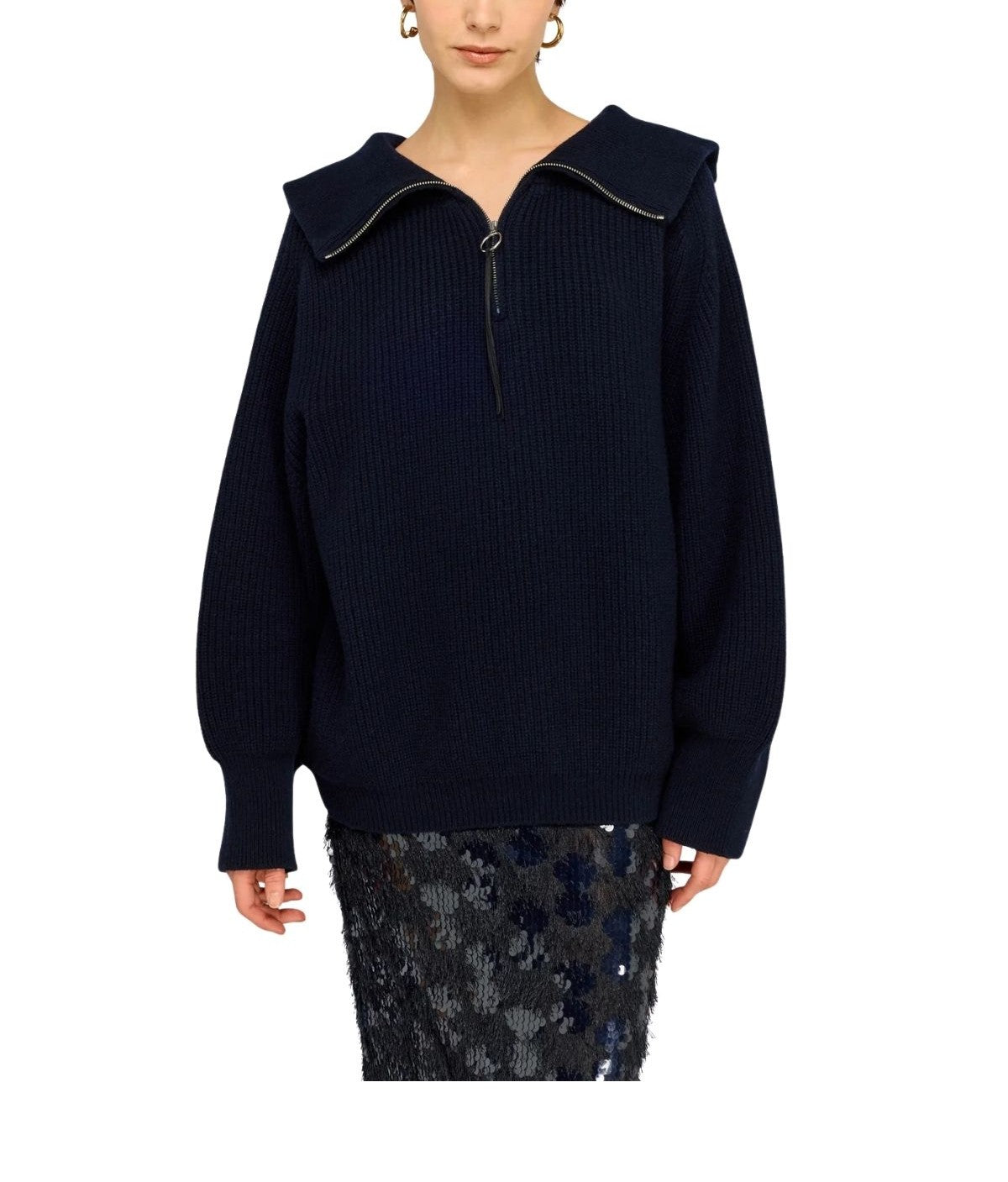 maglia dolcevita DOLCEVITA S6WD15 BLU NOTTE SEMICOUTURE 