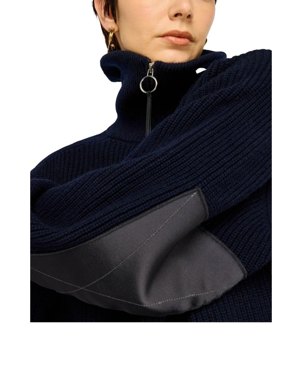 maglia dolcevita DOLCEVITA S6WD15 BLU NOTTE SEMICOUTURE 