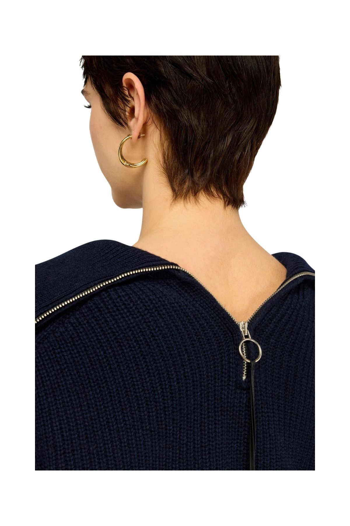 maglia dolcevita DOLCEVITA S6WD15 BLU NOTTE SEMICOUTURE 