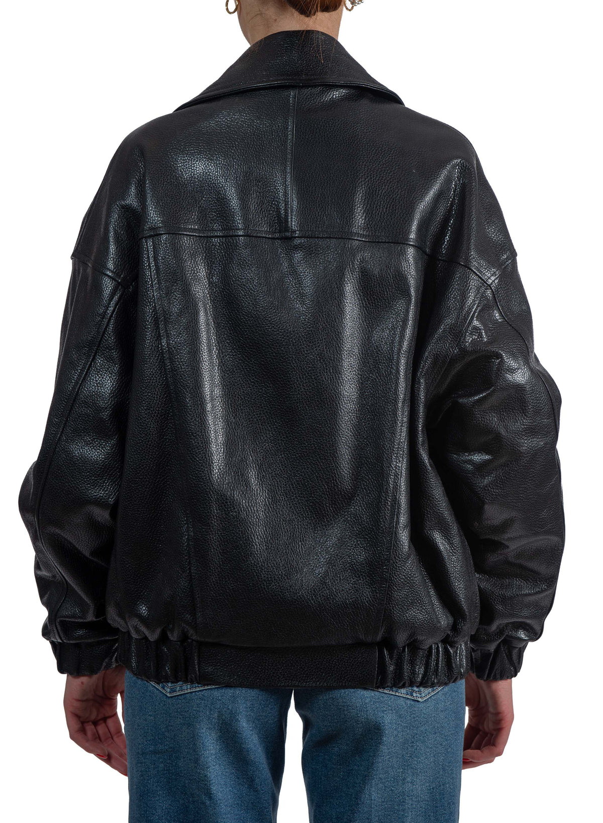 Chiodo Ella in pelle ELLE NERO SEMICOUTURE 