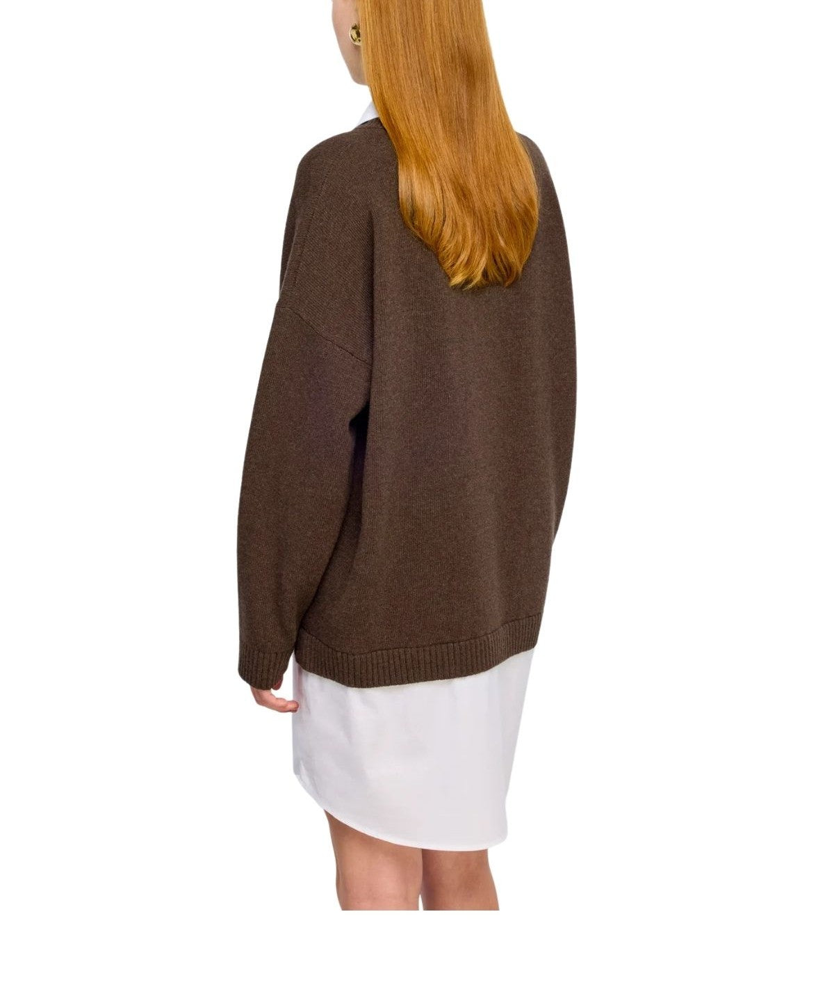 Abito Estelle in lana testa di moro ESTELLE Y6WG43 MOKA SEMICOUTURE 