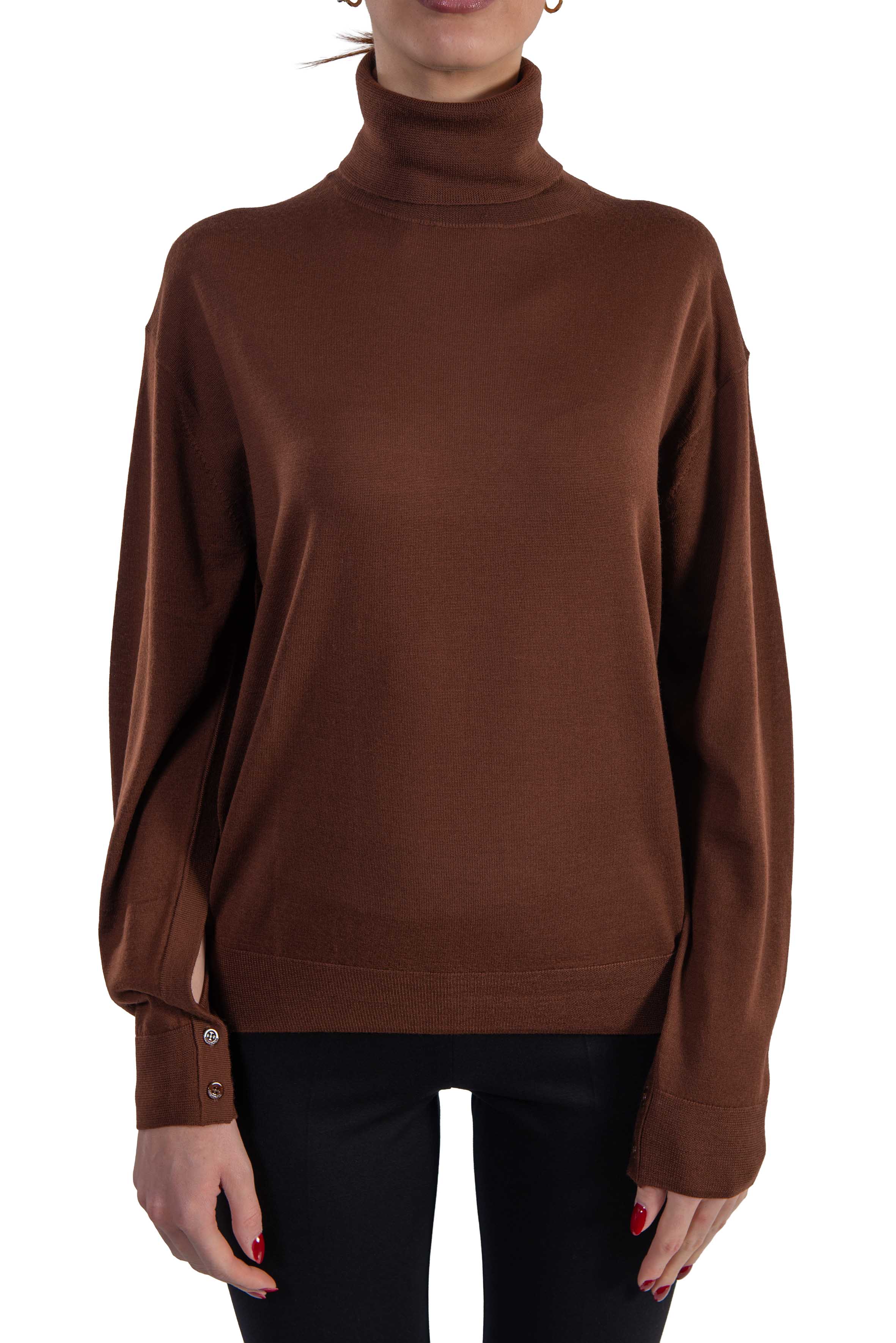 Maglia collo alto marrone Freda FREDA Y6WC56 CANYON SEMICOUTURE 