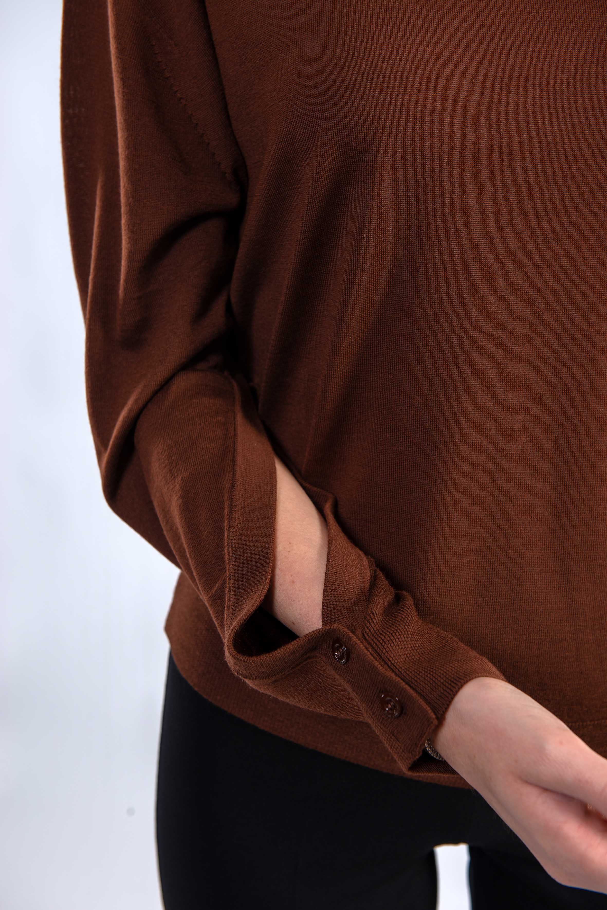 Maglia collo alto marrone Freda FREDA Y6WC56 CANYON SEMICOUTURE 