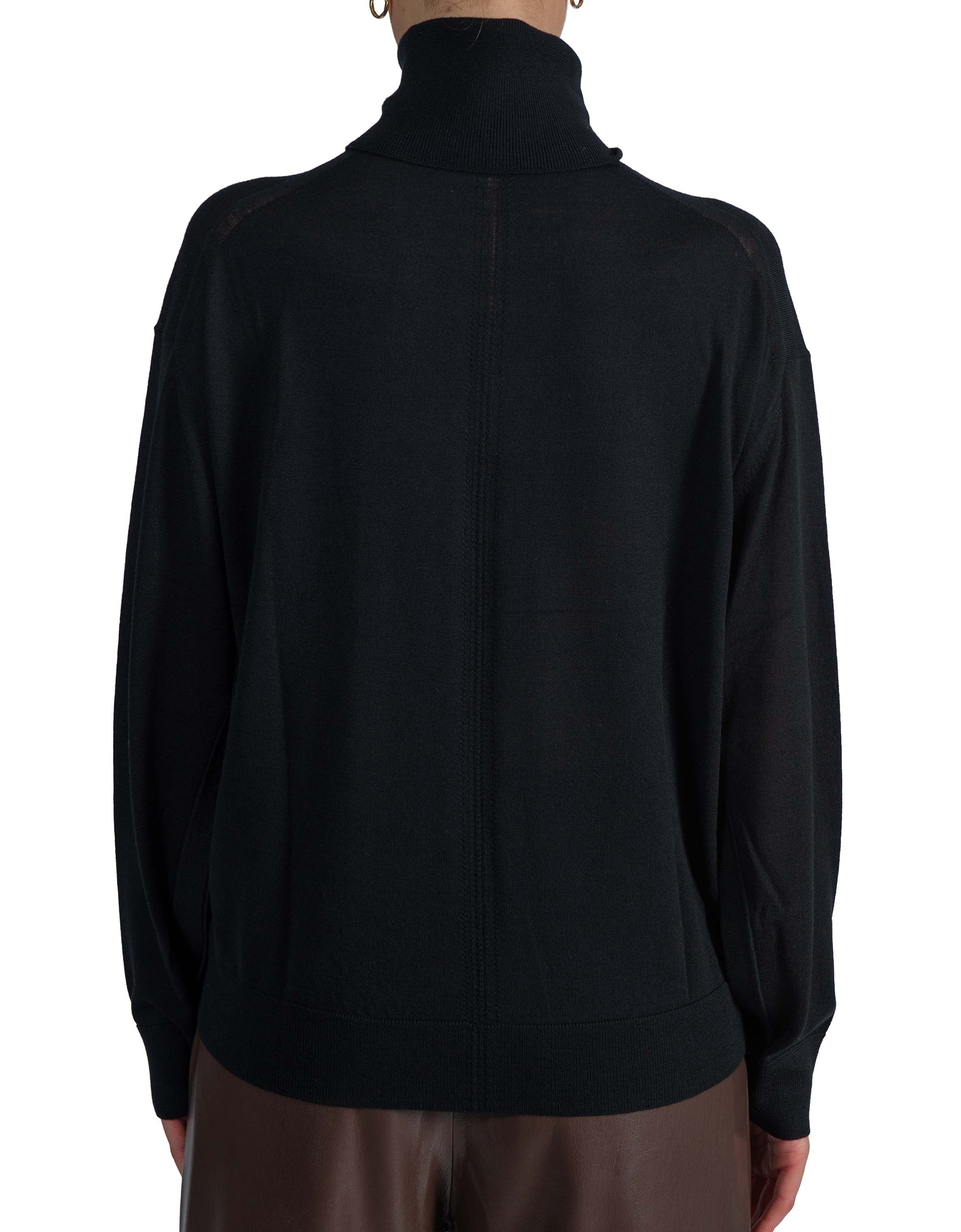 Maglia collo alto nera Freda FREDA Y6WC56 NERO SEMICOUTURE 