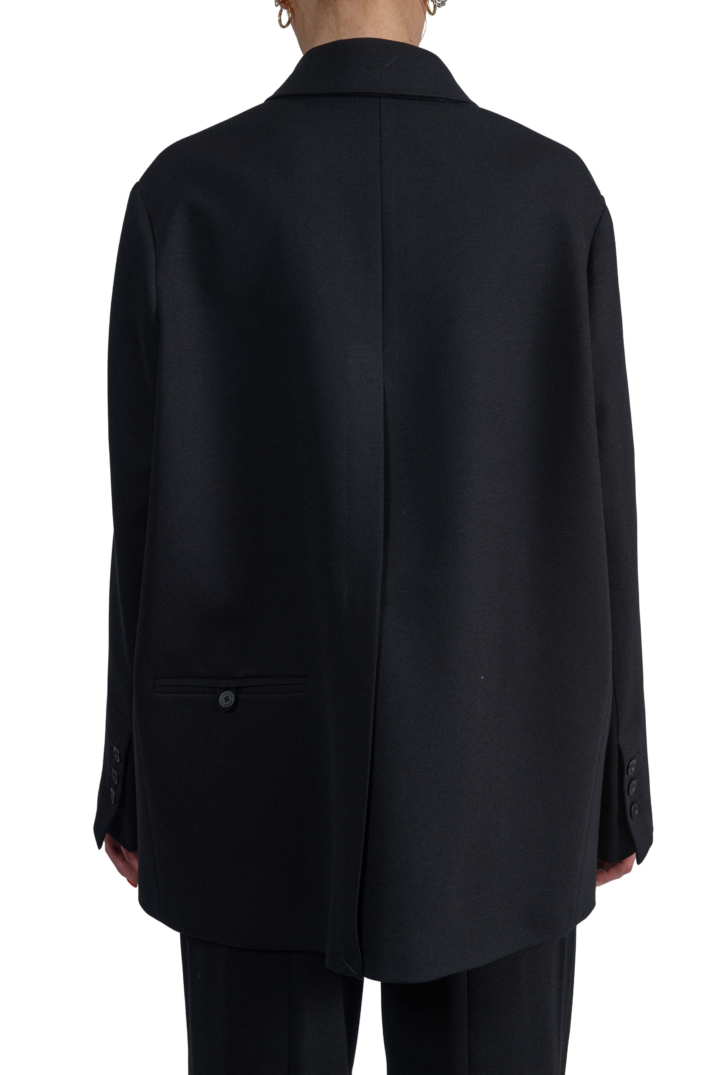 Giacca Tammi nera. TAMMI S6WL04 NERO SEMICOUTURE 