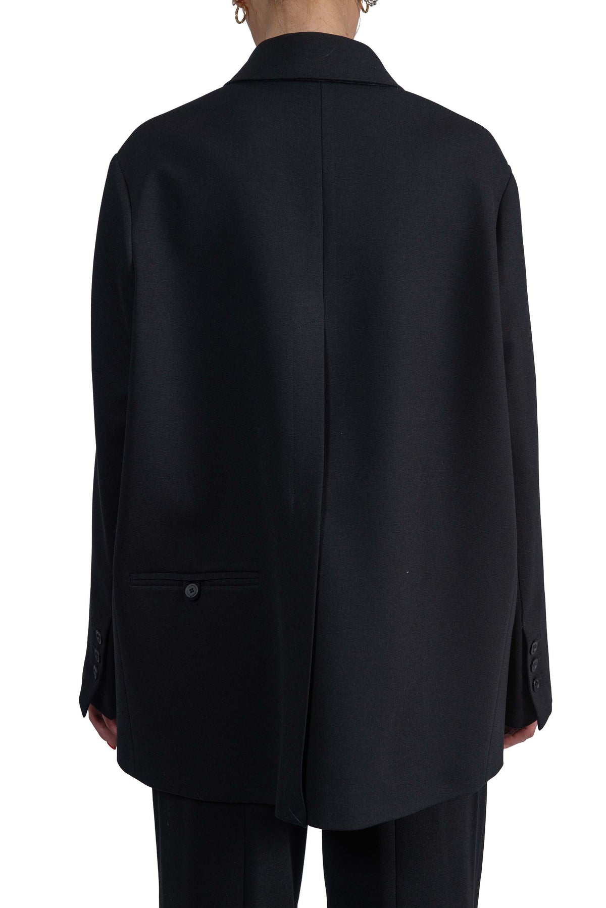 Giacca Tammi nera. TAMMI S6WL04 NERO SEMICOUTURE 