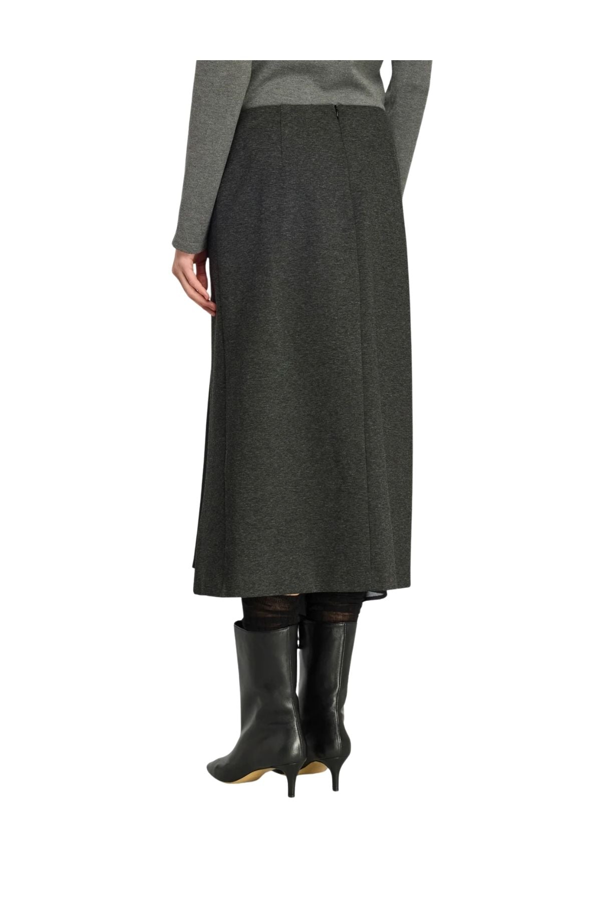 Goona lunga con spacco TOPAZ S6WL14 ANTRACITE SEMICOUTURE 
