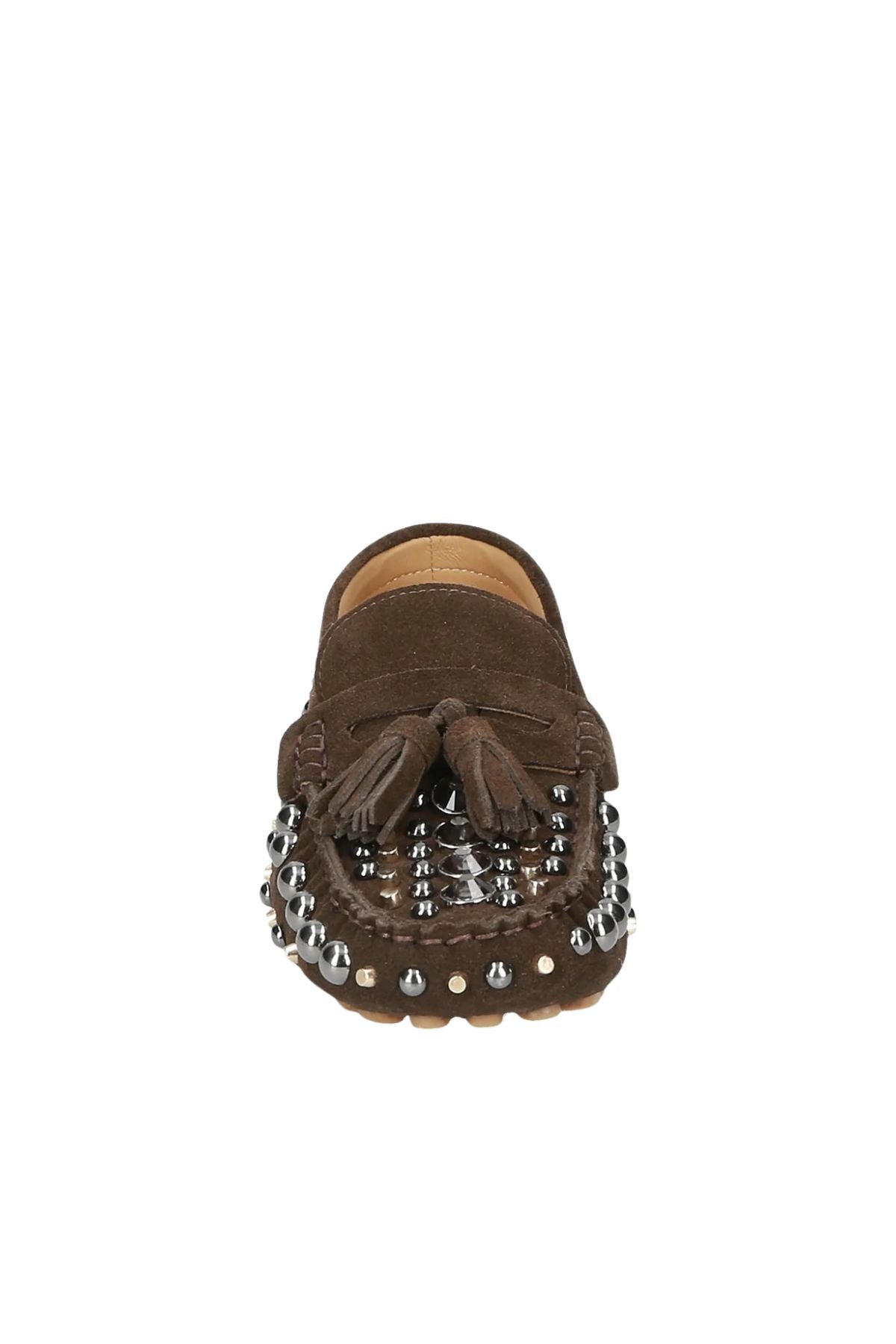Mocassino con borchie R51 DARK BROWN STRATEGIA 