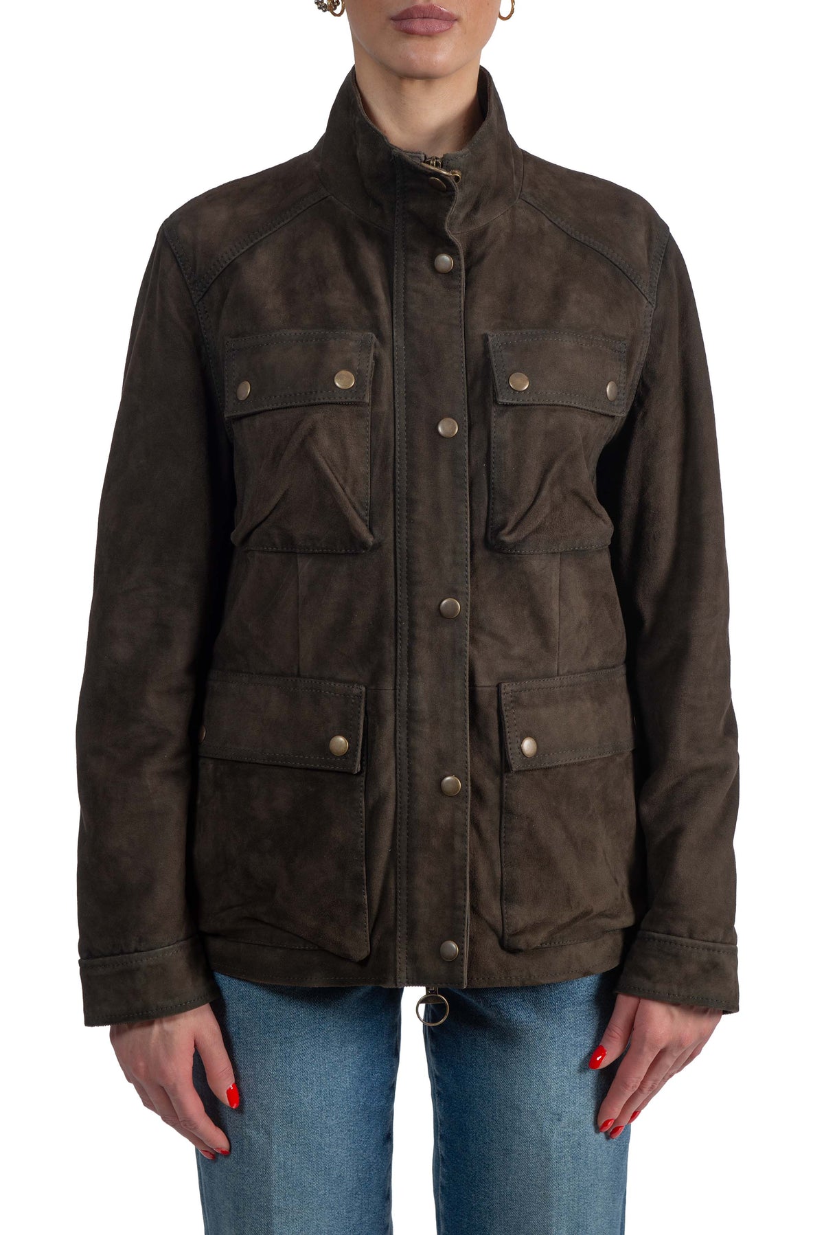 Giaccone Islay in camoscio ISLAY ALGA THE JACKIE LEATHERS 
