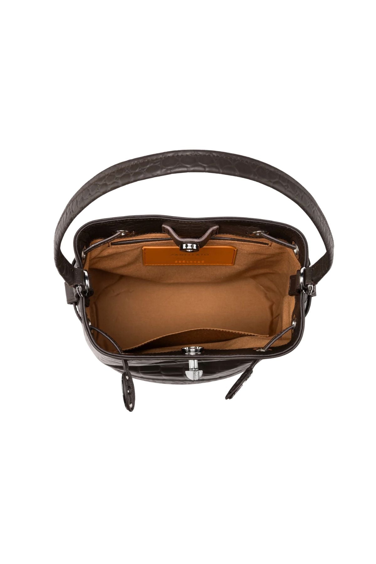 Monda stampa cocco marrone scuro MONDA FOULARD BROWN ESPRESSO ZANELLATO 