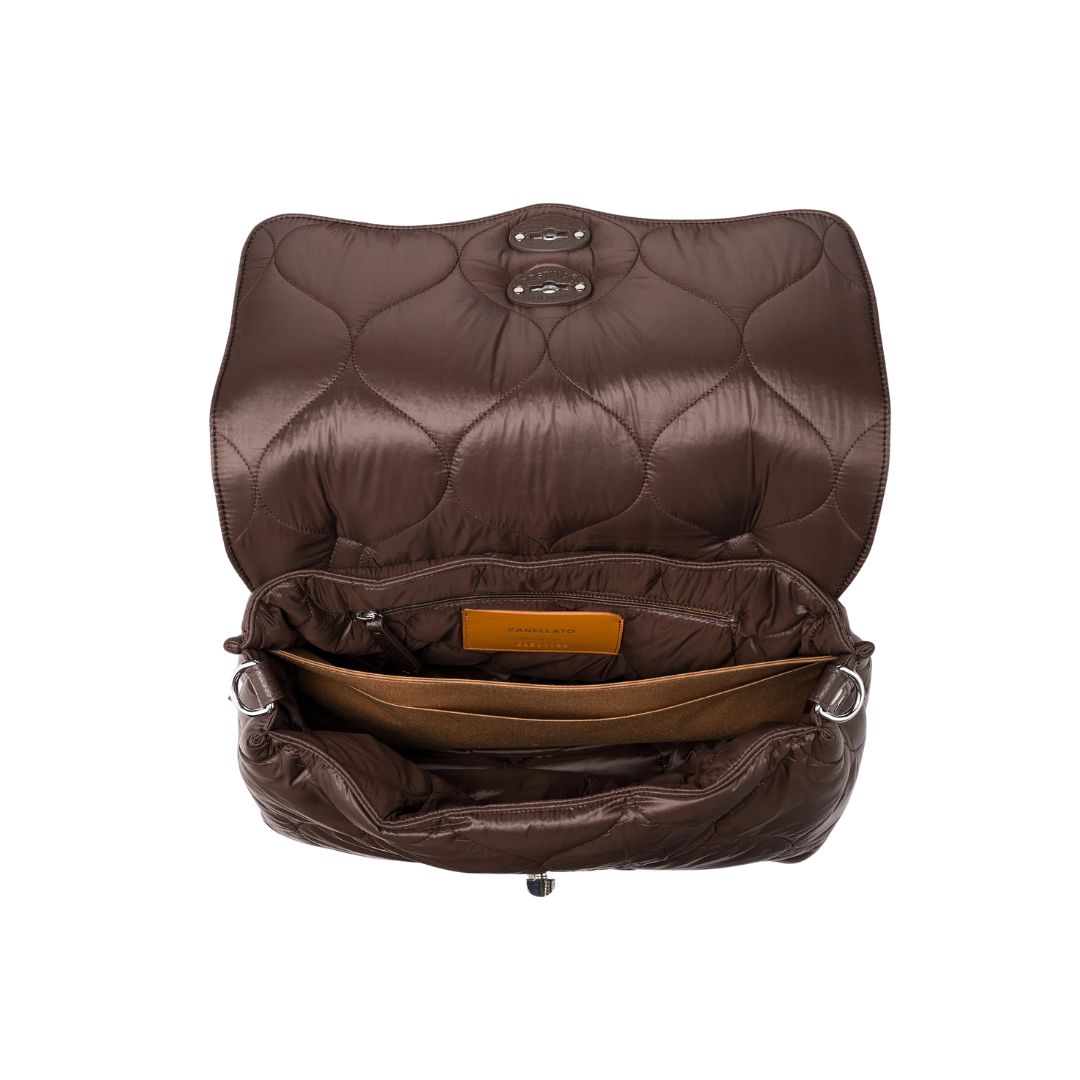 Postina M in tessuto brown perugia POSTINA M LUNARIA BROWN PERUGIA ZANELLATO 