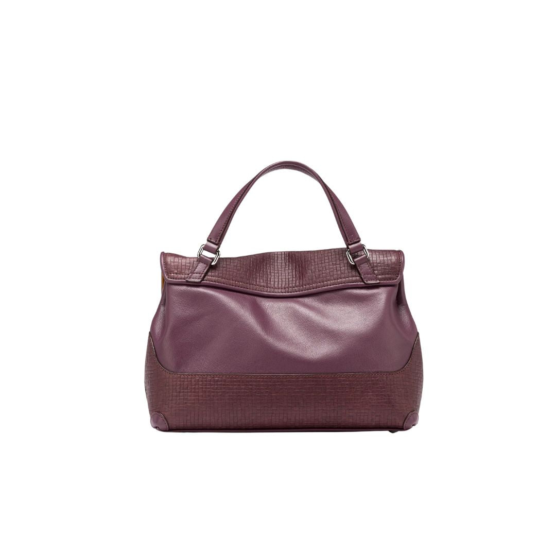 Postina S in pelle stampata red chianti POSTINA S CESTAIA RED CHIANTI ZANELLATO 
