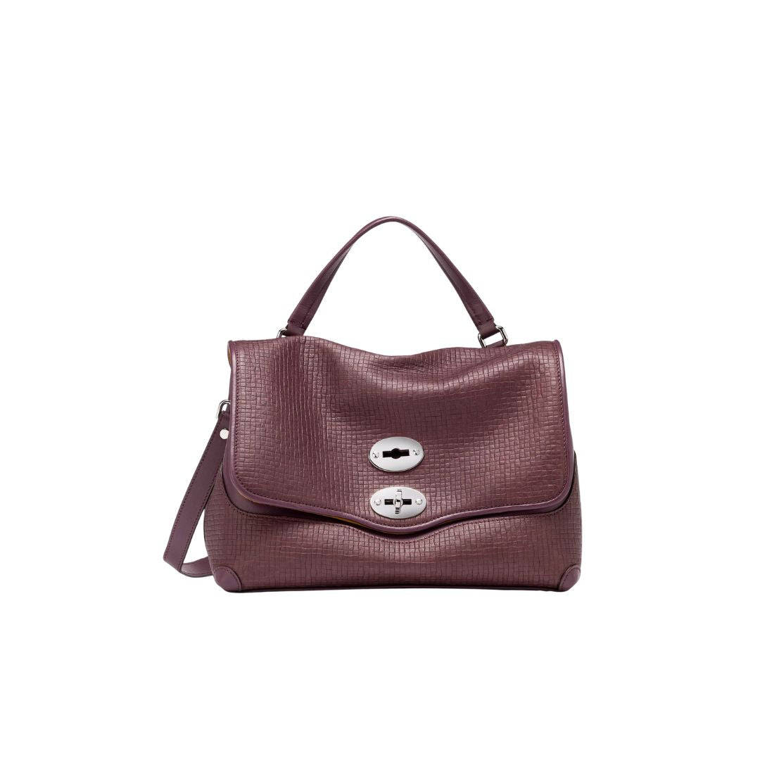 Postina S in pelle stampata red chianti POSTINA S CESTAIA RED CHIANTI ZANELLATO 