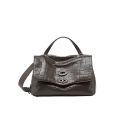 Postina S stampa  cocco Brown Espresso POSTINA S FOULARD BROWN ESPRESSO ZANELLATO 