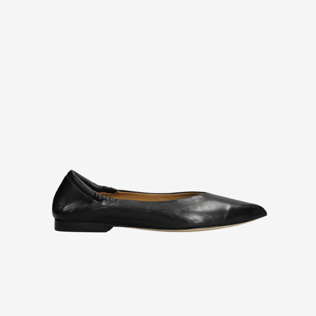 Ballerine in pelle nera