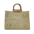 Shopping Butterfly in canvas crema
