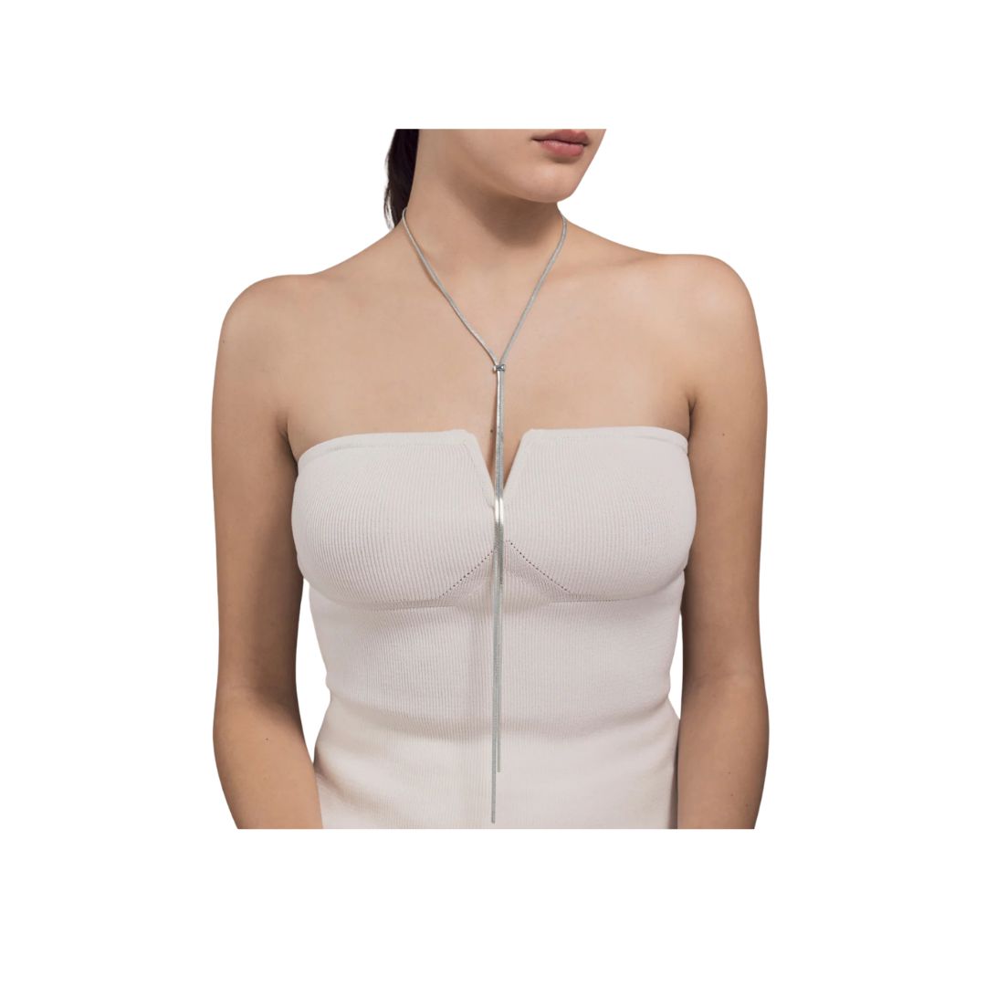 Collana lunga Long Rachel LACE LONG RACHEL SILVER FEDERICA TOSI 