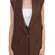 Gilet smanicato cioccolato