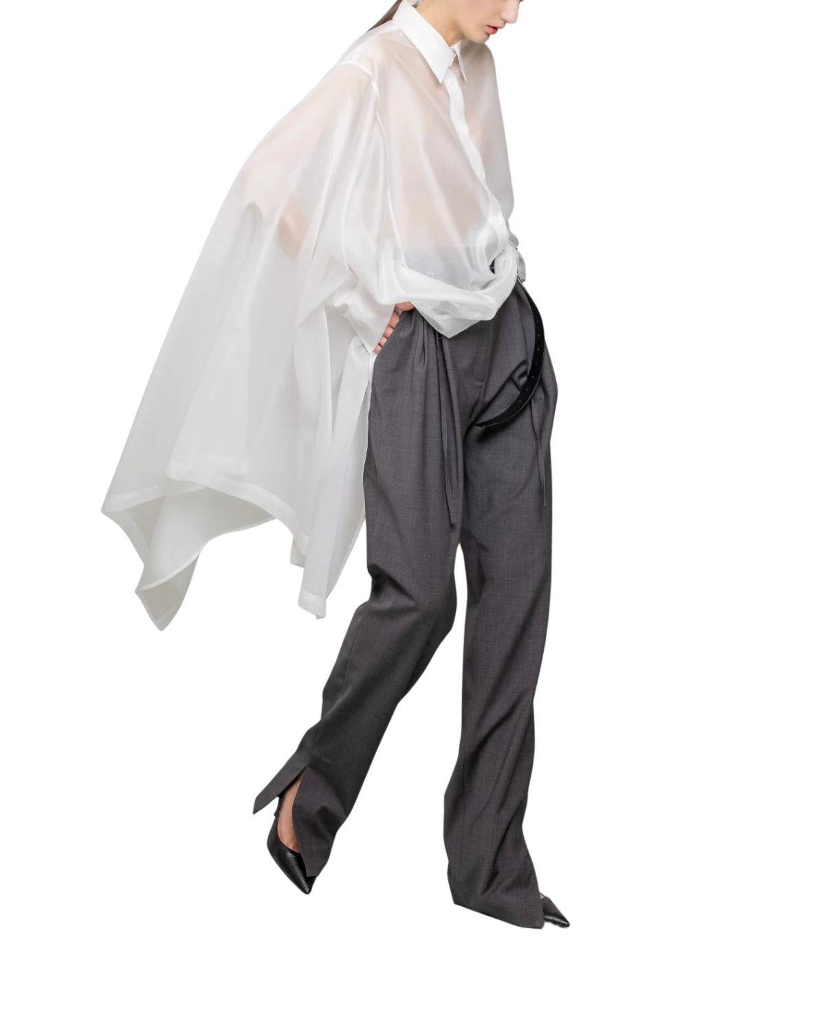 Camicia bianca asimmetria BA804 DREAM WHITE Balossa 