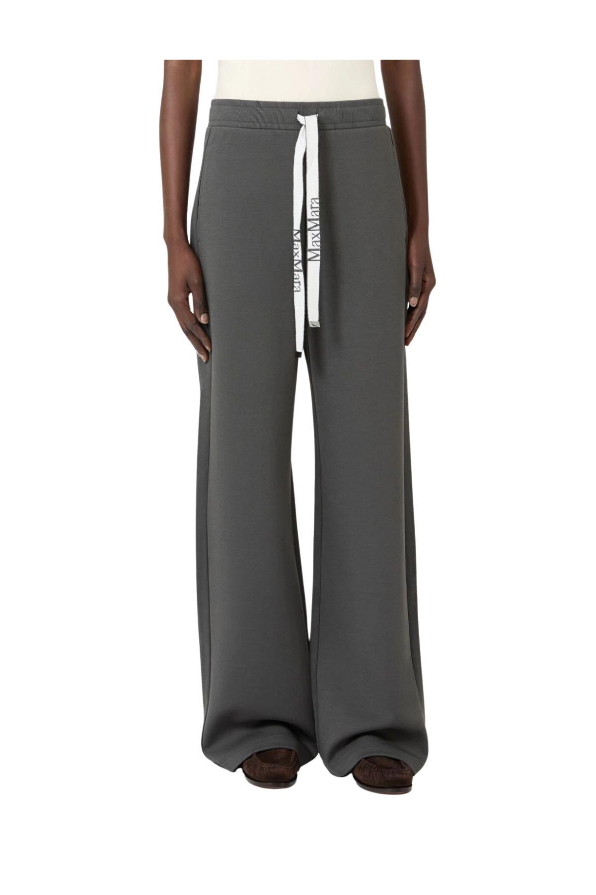 Pantalone ampio in jersey grigio scuro Bali BALI 02 GRIGIO MAX MARA 